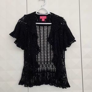 Betsey Johnson Open loose knit sweater